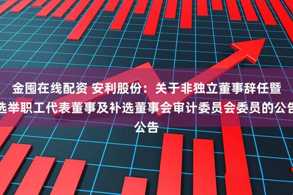金囤在线配资 安利股份：关于非独立董事辞任暨选举职工代表董事及补选董事会审计委员会委员的公告